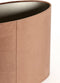 Light&living Kap ovaal recht smal 45-21-32 cm VELOURS chocolade bruin