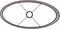 Light&living Kap ovaal recht smal 45-21-32 cm VELOURS chocolade bruin