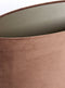 Light&living Kap ovaal recht smal 45-21-32 cm VELOURS chocolade bruin
