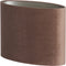 Light&living Kap ovaal recht smal 45-21-32 cm VELOURS chocolade bruin