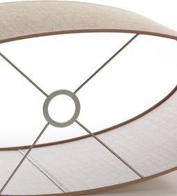 Light&living Kap ovaal recht smal 58-24-32 cm CADEN beige