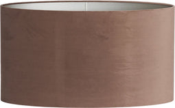 Light&living Kap ovaal recht smal 58-24-32 cm VELOURS chocolade bruin