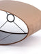 Light&living Kap ovaal recht smal 58-24-32 cm VELOURS chocolade bruin