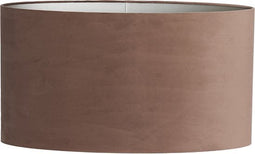Light&living Kap ovaal recht smal 70-27-38 cm VELOURS chocolade bruin