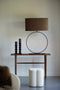Light&living Kap ovaal recht smal 70-27-38 cm VELOURS chocolade bruin