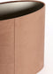 Light&living Kap ovaal recht smal 70-27-38 cm VELOURS chocolade bruin
