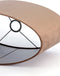 Light&living Kap ovaal recht smal 70-27-38 cm VELOURS chocolade bruin