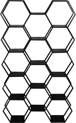 Light & Living Kast open 100x24,5x179 cm HUAL mat zwart