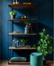 Light & Living Kast open 97x42x202 cm ALAIN hout bruin-zwart