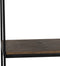 Light & Living Kast open 97x42x202 cm ALAIN hout bruin-zwart