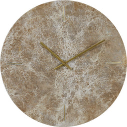 Light & Living - Klok MORENO - 43x2x43cm - Bruin