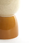 Light&living Kruk Ø28,5x42 cm FINCA keramiek glans crème+oker