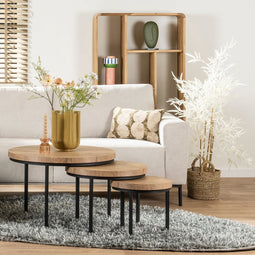 Light & Living Kunstplant Bamboo - Kunststof - Creme/Wit - 14 x 120 x 14 cm (BxHxD)
