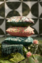 Light&living Kussen 45x45 cm TOMBA groen+koraal