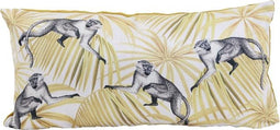 Light&Living - Kussen 60x30 cm Monkey Print Velvet Oker