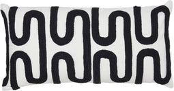Light & Living - Kussen OSHAWA - 60x30x10cm - Zwart