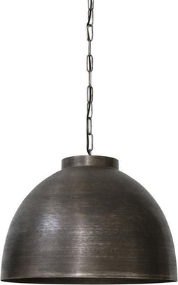 Light & Living Kylie Hanglamp - Donker Ruw Nikkel - Ø60x42cm