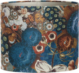 Light & Living Lampenkap ovaal Bloom - Blauw - 30x15x25cm - Oosters