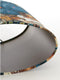 Light & Living Lampenkap ovaal Bloom - Blauw - 30x15x25cm - Oosters