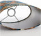 Light & Living Lampenkap ovaal Bloom - Blauw - 30x15x25cm - Oosters