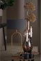 Light & Living Lampenkap Ovaal Livigno - Antraciet - 38x17,5x19cm