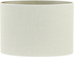 Light & Living Lampenkap Ovaal Saverna - Eiwit - 30x15x25cm - voor Tafellampen, Staande lamp