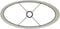 Light & Living Lampenkap ovaal Saverna - Eiwit - 45x21x32cm - Modern