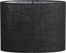 Light & Living Lampenkap ovaal Sendai - Zwart - 30x15x25cm - Modern