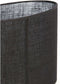 Light & Living Lampenkap ovaal Sendai - Zwart - 30x15x25cm - Modern