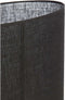 Light & Living Lampenkap ovaal Sendai - Zwart - 38x17.5x28cm - Modern