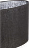 Light & Living Lampenkap ovaal Sendai - Zwart - 38x17.5x28cm - Modern