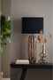 Light & Living Lampenkap Ovaal Velours - Zwart - 38x17,5x28cm