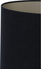 Light & Living Lampenkap Ovaal Velours - Zwart - 38x17,5x28cm