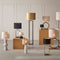 Light & Living Lampenkap Ovaal Velours - Zwart - 38x17,5x28cm