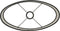Light & Living Lampenkap Ovaal Velours - Zwart - 45x21x32cm - voor Tafellampen, Staande lamp