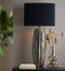 Light & Living Lampenkap Ovaal Velours - Zwart - 45x21x32cm - voor Tafellampen, Staande lamp