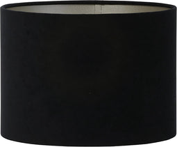 Light & Living Lampenkap Velours - 25x18x25 (BxHxD) - Fluweel - Zwart