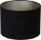 Light & Living Lampenkap Velours - 25x18x25 (BxHxD) - Fluweel - Zwart
