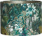 Light & Living - Lampenkap XENIA FLORA - Ø40x30cm - Groen