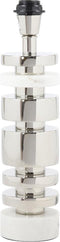 Light & Living lampvoet Ø10x36 cm TUNDA marmer wit+nikkel