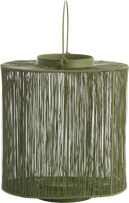 Light&living Lantaarn 28x20x30 cm BANJO olijf groen