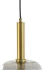 Light & Living Lekar Hanglamp - Antiek Brons/Glas - Ø22x32 cm
