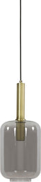 Light & Living Lekar Hanglamp - Antiek Brons/Glas - Ø22x32 cm