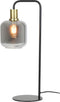 Light & Living Lekar Tafellamp - Antiek Brons/Smoke Glas - Ø18x57,5 cm