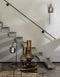 Light & Living Lekar Tafellamp - Antiek Brons/Smoke Glas - Ø18x57,5 cm