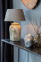 Light & Living Livigno Drum Lampenkap - Lever/Bruin - 35-25-19cm
