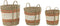 Light&living Mand S/3 max Ø40x40 cm GAMEIRO naturel-wit-oranje
