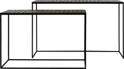 Light & Living Manjuto Sidetable - Licht Bruin - S/2 122x27x80cm