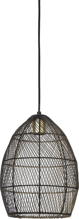 Light & Living Meya Hanglamp - Zwart/Goud - Ø23cm