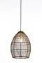 Light & Living Meya Hanglamp - Zwart/Goud - Ø23cm